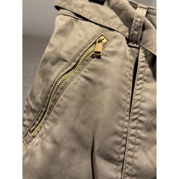 Lauren Ralph Lauren Skirt Women's Belted Utility Cargo Mini Olive Green - Picture 2 of 8